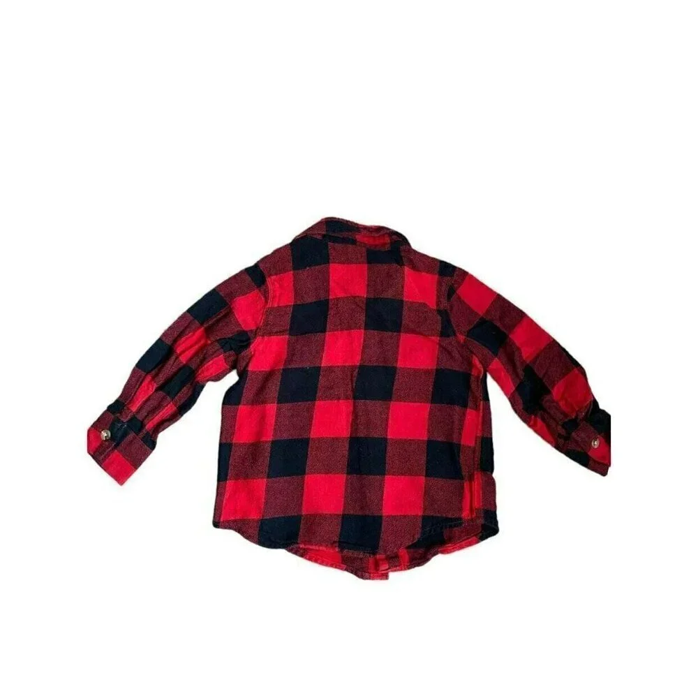 Buffalo Plaid Flannel Button Up Shirt